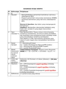 Kerangka Kerja Skripsi Kemiskinan PDF