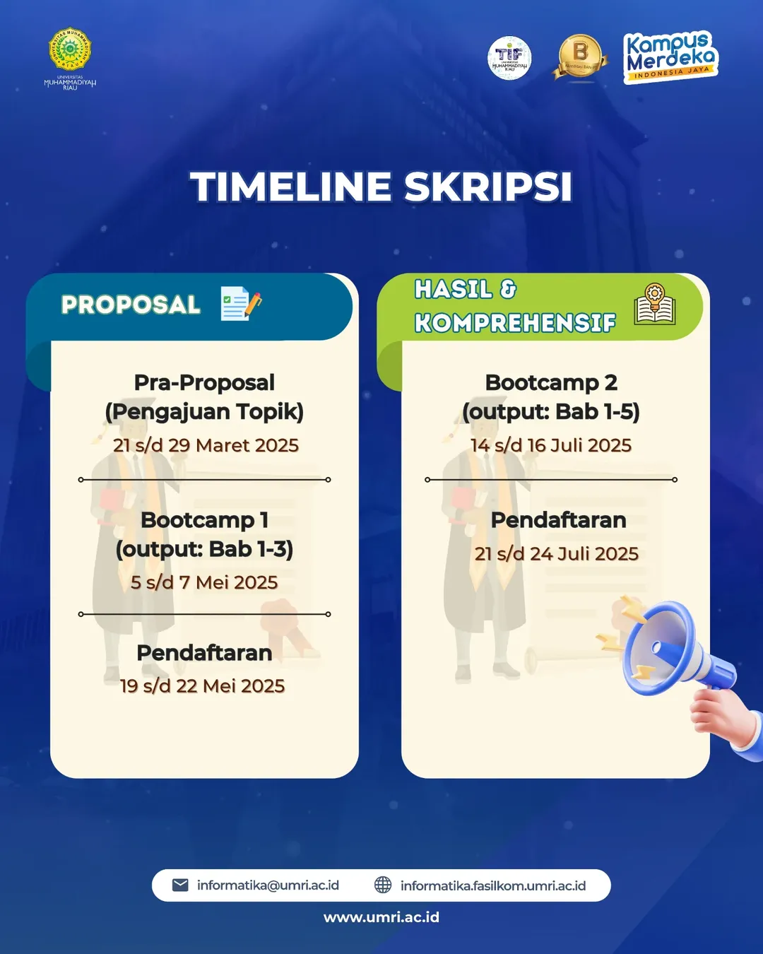 Timeline Skripsi - Teknik Informatika Fakultas Ilmu Komputer