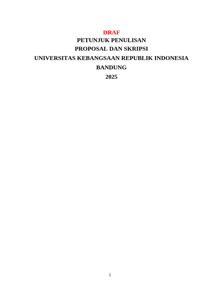 Panduan Penulisan Skripsi Teknik Mesin PDF