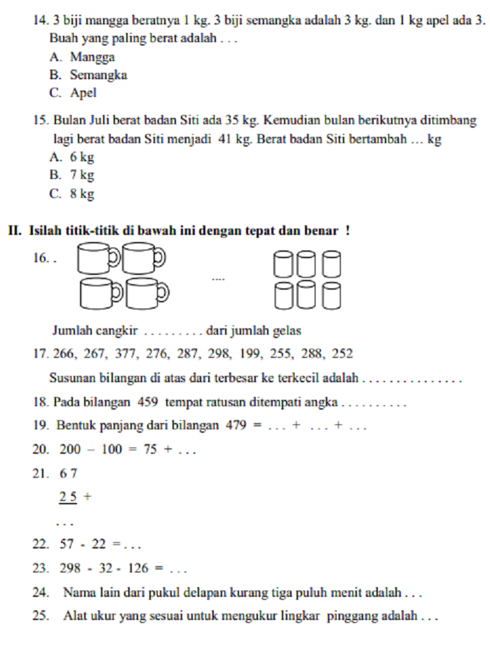 3 Fakta Penting Latihan Soal MTK Kelas 2 Semester 2 yang Wajib Orang Tua Tahu