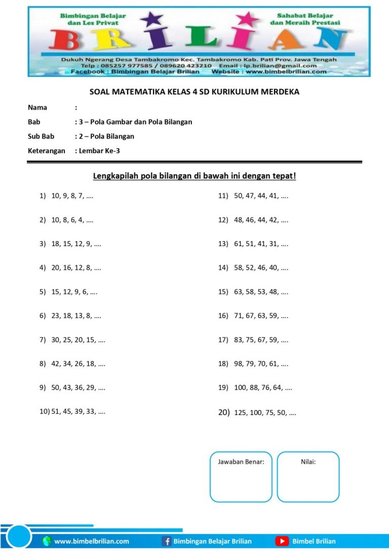 5 Contoh Soal Matematika Kelas 4 SD Semester 2 yang Wajib Dikuasai Sebelum Ujian 2026