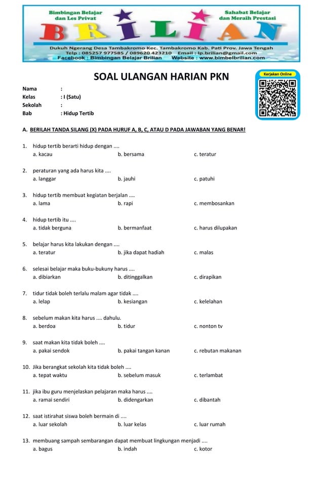5 Contoh Soal Ulangan Harian Tema 5 Kelas 3 Terbaru 2026 yang Wajib Siswa Kuasai