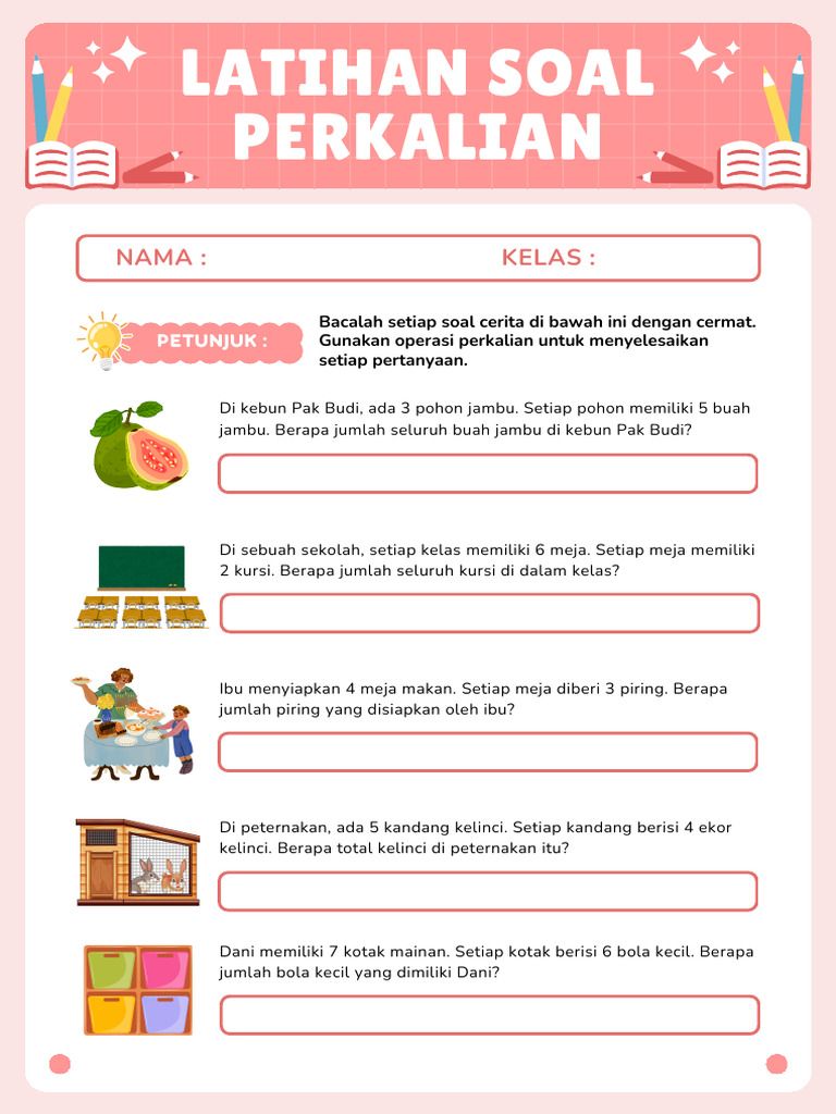 5 Fakta Mengejutkan Soal Cerita Perkalian Kelas 2 yang Jarang Diketahui Guru SD 5 Fakta Mengejutkan Soal Cerita Perkalian Kelas 2 yang Jarang Diketahui Guru SD