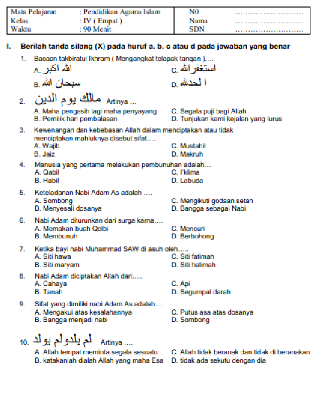 5 Fakta Mengejutkan Soal UAS Kelas 4 Tema 3 yang Jarang Diketahui Orang Tua