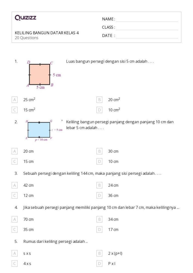 5 Rahasia Mudah Soal Luas Persegi Kelas 4 yang Ternyata Jarang Diketahui 5 Rahasia Mudah Soal Luas Persegi Kelas 4 yang Ternyata Jarang Diketahui