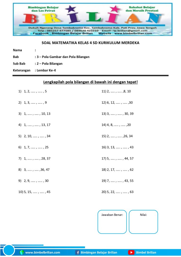7 Contoh Soal Soal Kelas 2 SD yang Sering Muncul di Ujian, Wajib Tahu Sebelum Terlambat