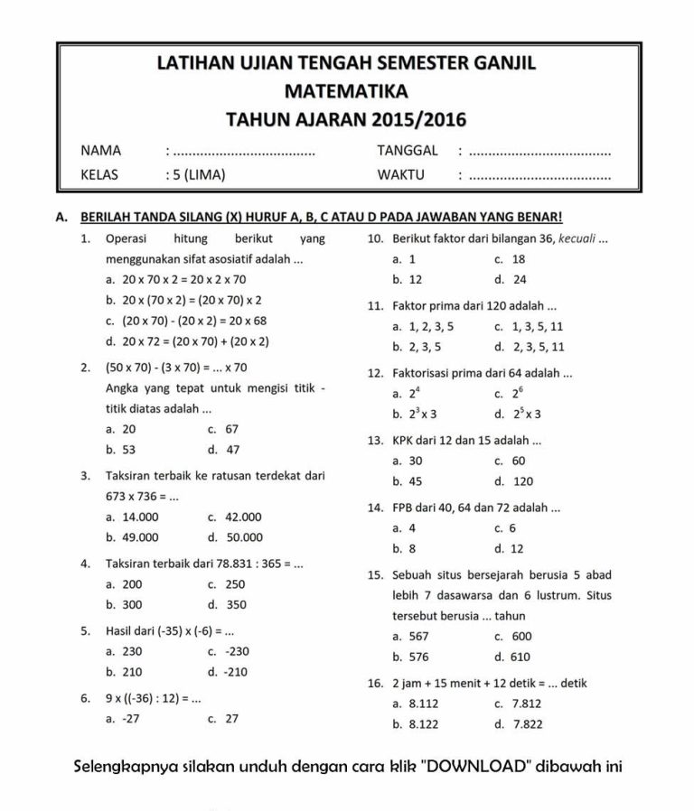 7 Rahasia Soal UTS MTK Kelas 8 Semester 2 dan Kunci Jawaban yang Wajib Kamu Tahu 7 Rahasia Soal UTS MTK Kelas 8 Semester 2 dan Kunci Jawaban yang Wajib Kamu Tahu