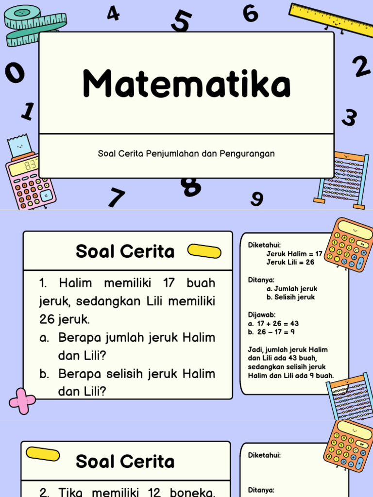 Menaklukkan Soal Cerita Petualangan Penjumlahan dan Pengurangan di