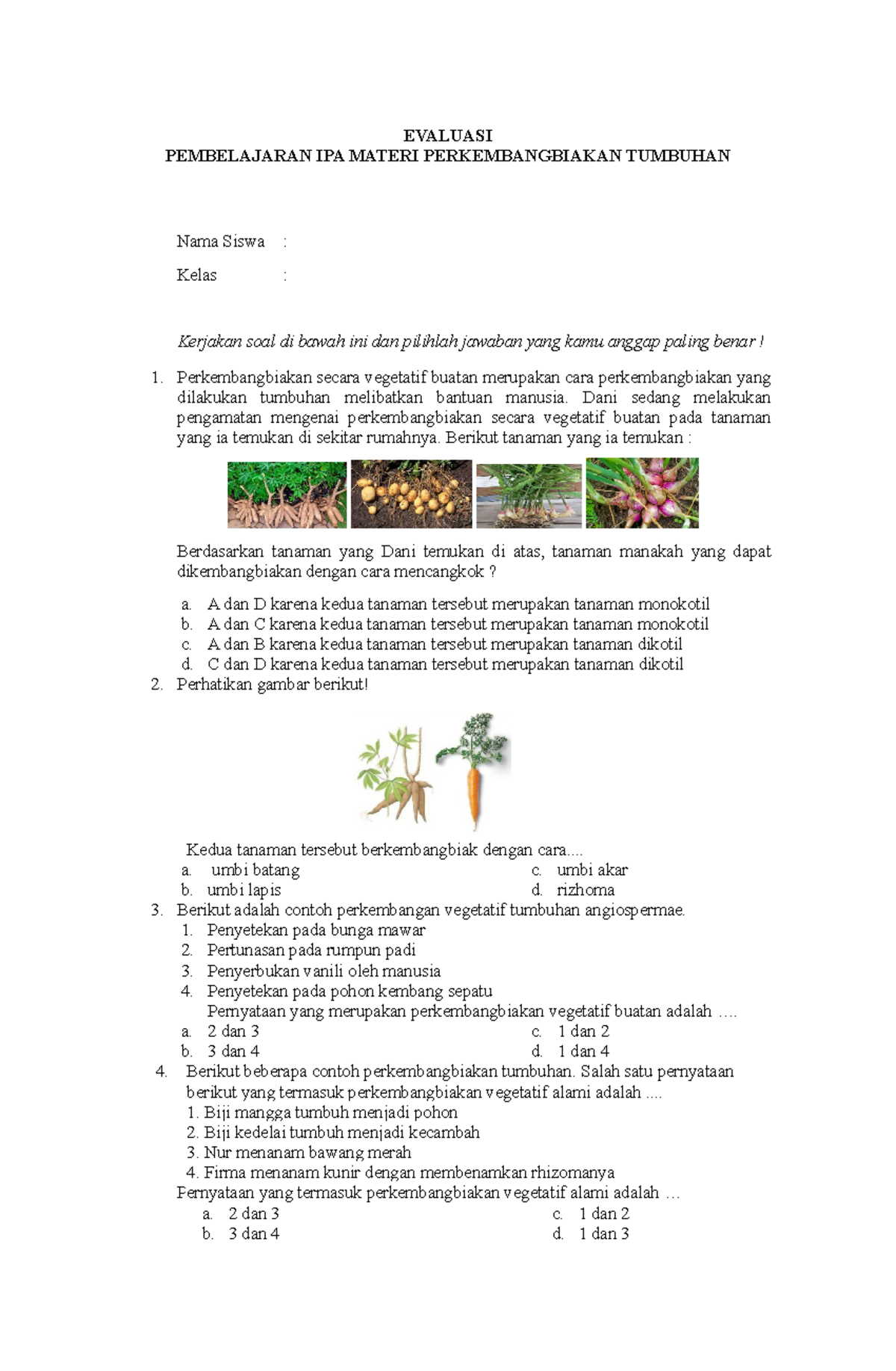 Contoh Soal Preposition Smp Kelas 7
