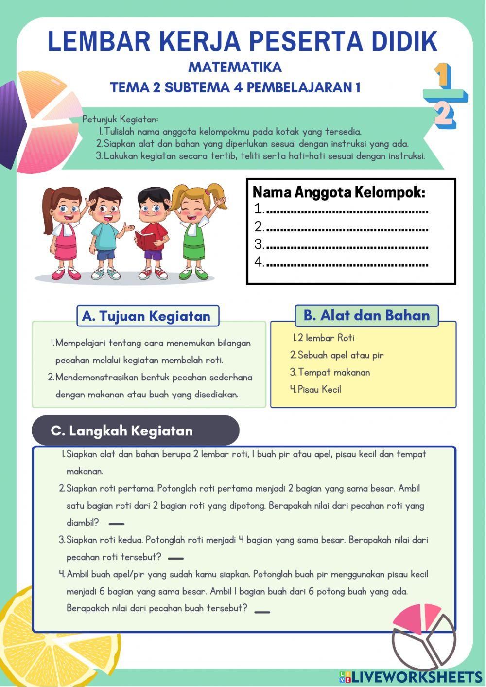 contoh soal kelas 4 tema 2 subtema 3
