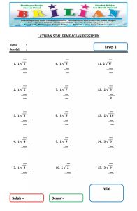 Soal Matematika Pembagian Dalchaebi
