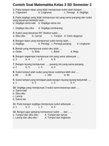 Contoh Soal Matematika Kelas 3 SD Semester 2 PDF